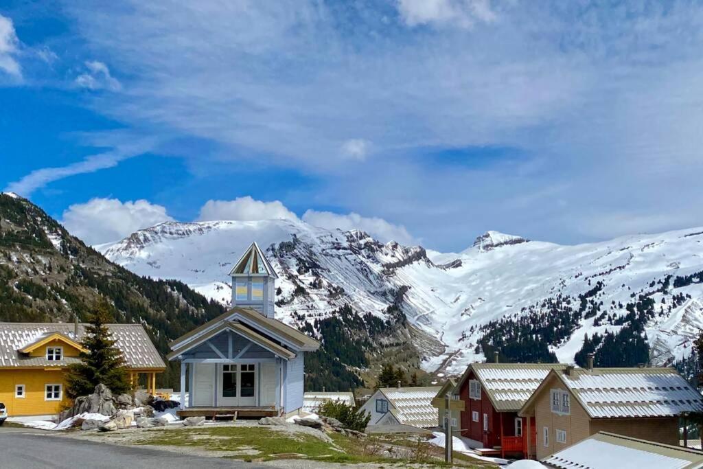 Vue Panoramique Sur Les Montagnes Plein Sud - T2 Skis Aux Pieds, Piscine & Spa Флен Экстерьер фото