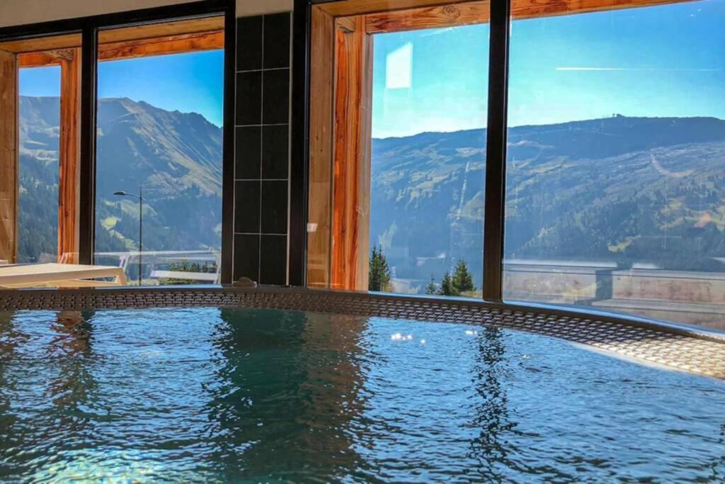 Vue Panoramique Sur Les Montagnes Plein Sud - T2 Skis Aux Pieds, Piscine & Spa Флен Экстерьер фото