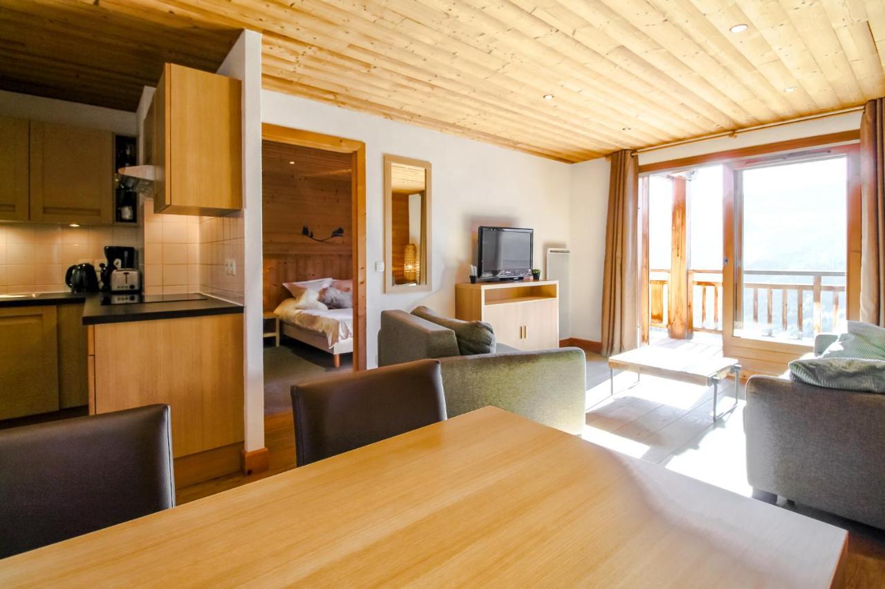 Vue Panoramique Sur Les Montagnes Plein Sud - T2 Skis Aux Pieds, Piscine & Spa Флен Экстерьер фото