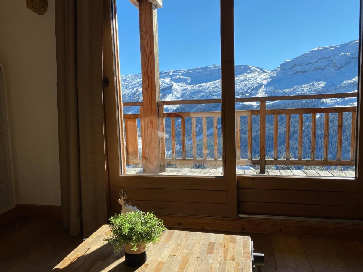Vue Panoramique Sur Les Montagnes Plein Sud - T2 Skis Aux Pieds, Piscine & Spa Флен Экстерьер фото