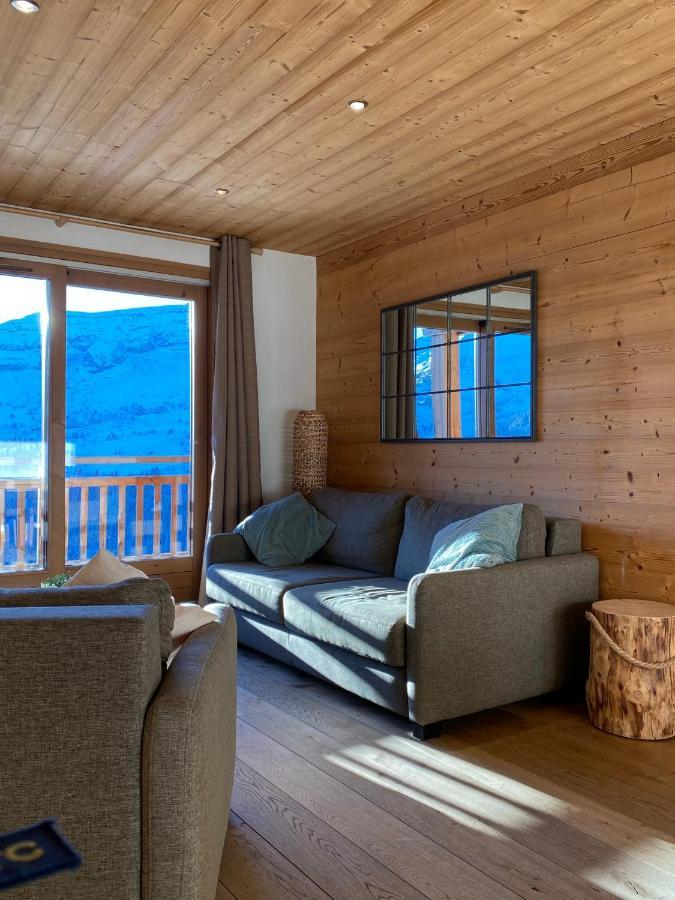 Vue Panoramique Sur Les Montagnes Plein Sud - T2 Skis Aux Pieds, Piscine & Spa Флен Экстерьер фото