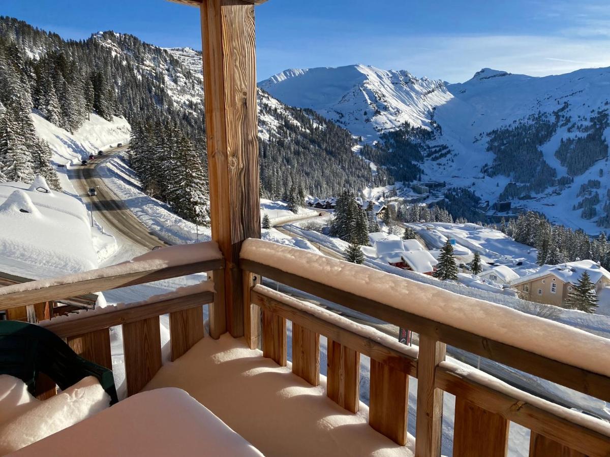 Vue Panoramique Sur Les Montagnes Plein Sud - T2 Skis Aux Pieds, Piscine & Spa Флен Экстерьер фото