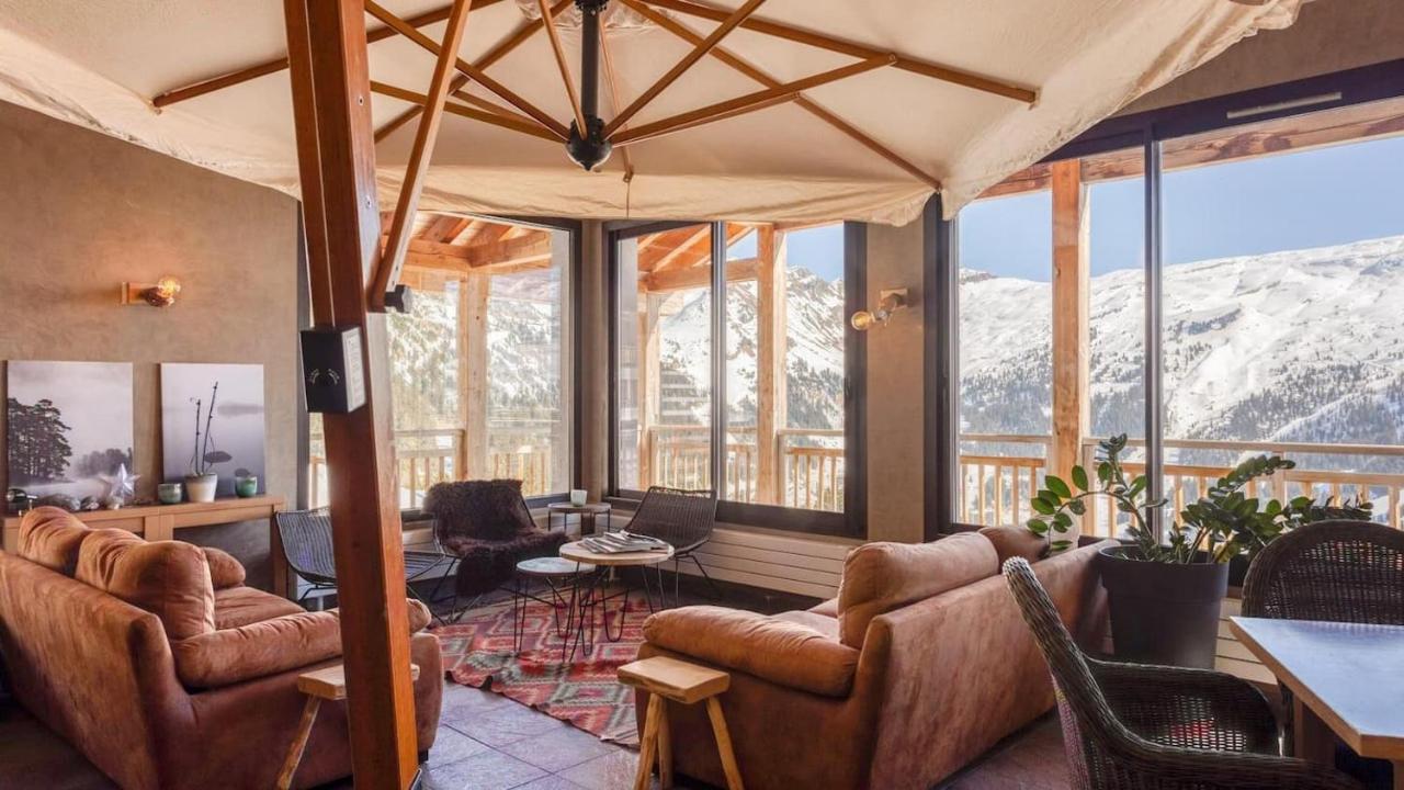 Vue Panoramique Sur Les Montagnes Plein Sud - T2 Skis Aux Pieds, Piscine & Spa Флен Экстерьер фото